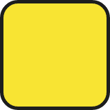 Ein gelbes quadratisches Symbol auf weißem Hintergrund, das eine Website darstellt.
